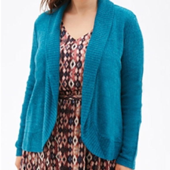 *Teal cardigan and olive top bundle