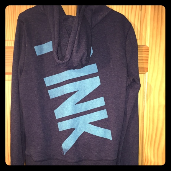 Navy VS PINK Zip Up Hoodie