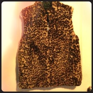 Guess leopard vest