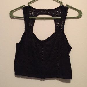 Lace crop top