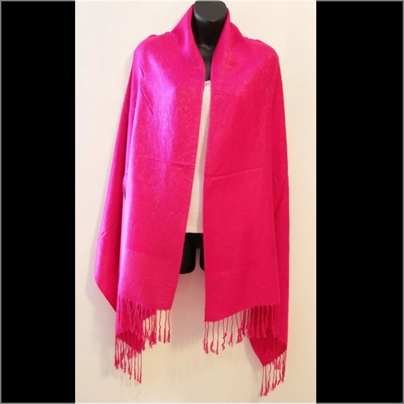 Two tone paisley large pashmina silk - Picture 1 of 4