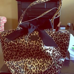Kate Spade Leopard Bag 100%authentic huge markdown