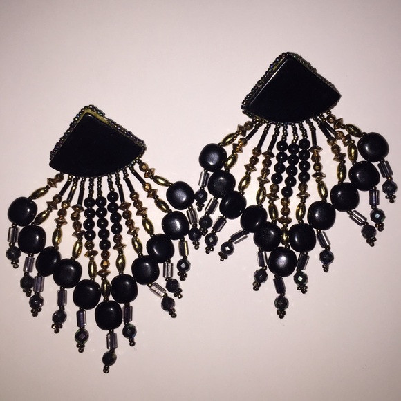 Vintage Beaded Fashion Earrings