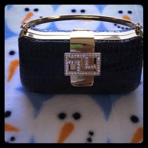 Black evening bag