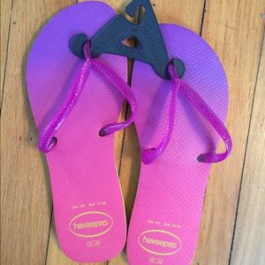 Pink and Purple Havaianas