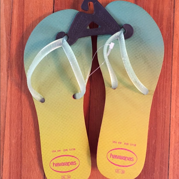 Blue and Yellow Havaianas