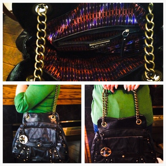 BLACK STUDDED PURSE. 💥new listing - Picture 2 of 2