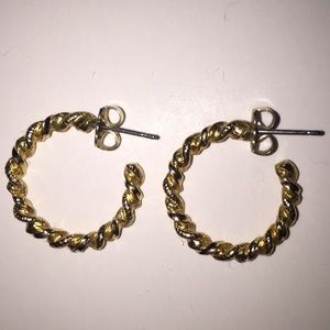 Twisted Hoop Earrings