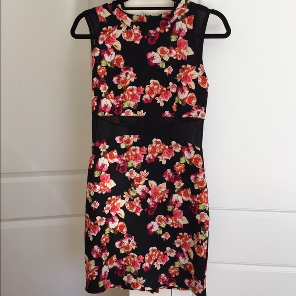 Floral bodycon