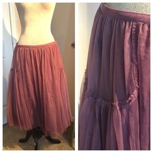 Anthropologie Odille Tulle skirt size 8