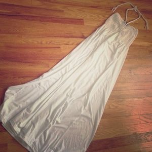 Long white summer dress