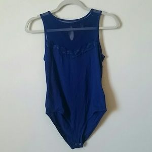 Blue bodysuit