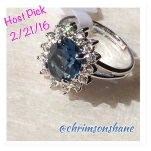 🎉 Host Pick🆕 Blue Sapphire Ring Nickel/Lead Free
