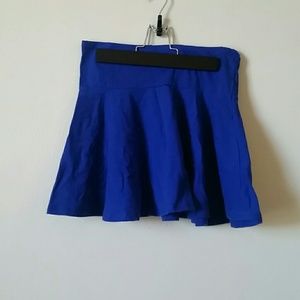 Blue skater skirt