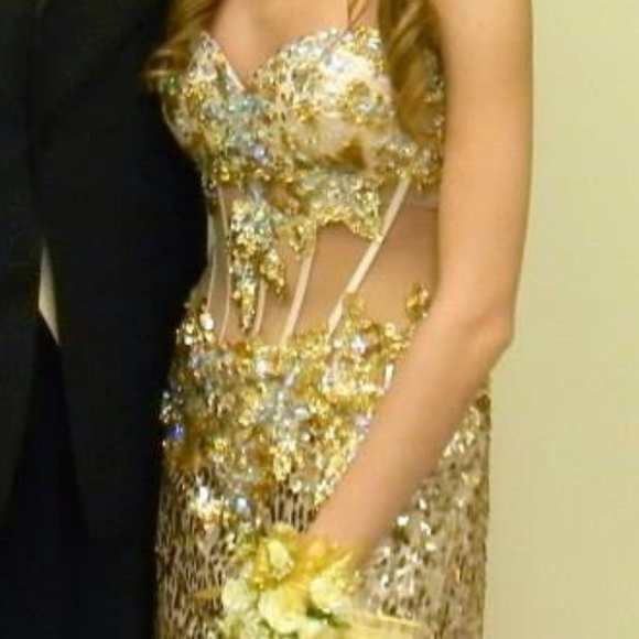 Gold Sequin Dress - Picture 2 of 4