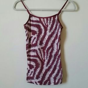 Maroon striped cami