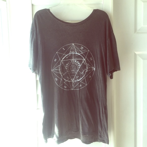 Brandy Melville Violet Roman Numerals Top