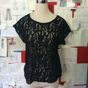Black Lace Tee