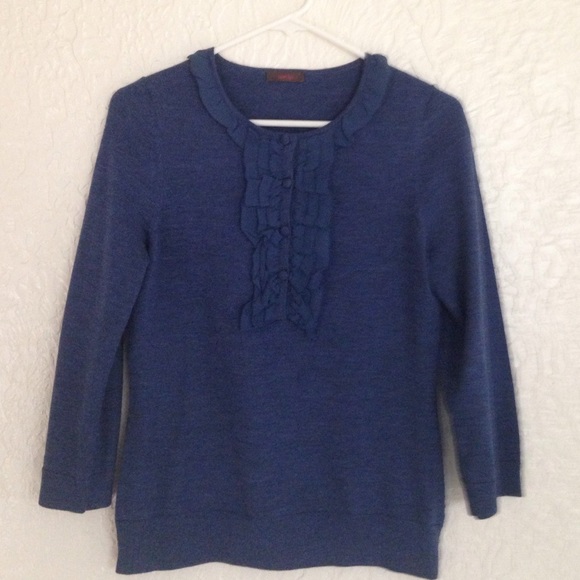 Anthropologie Sweaters - Blue "Wrap" sweater