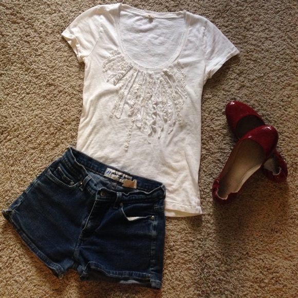 White Detailed Blouse