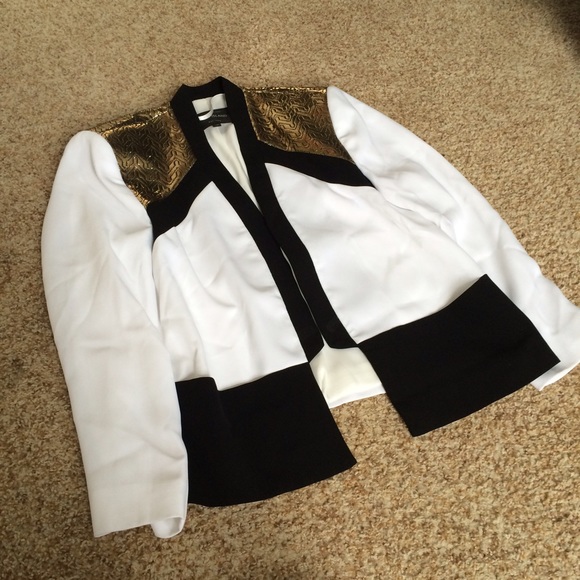 River Island Gold Detailed Blazer