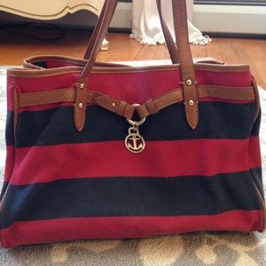 Red and Blue Tommy Hilfiger Handbag