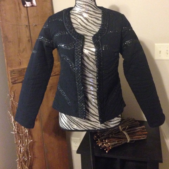 Malvin hamburg Jackets & Blazers - Black sequin beaded jacket