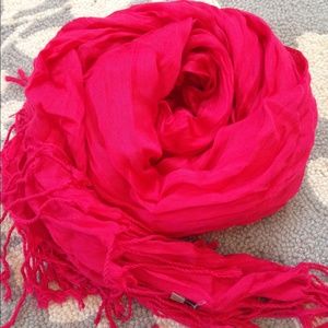 Hot pink scarf