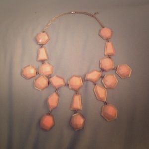 🍑Peach and Gold Accent Necklace🍑