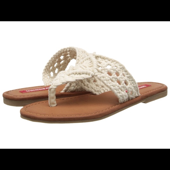 macrame flip flops
