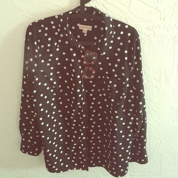 Merona xxl white on black polka dot. Glasses NI