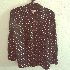 Merona xxl white on black polka dot. Glasses NI