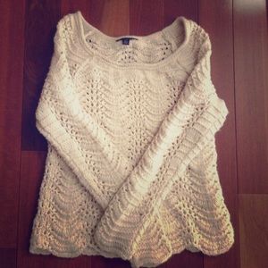 American Eagle cream sweater
