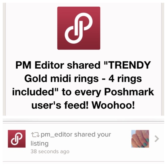 🎀PM Editor Share🎀 TRENDY Gold/silver midi rings - Picture 2 of 4