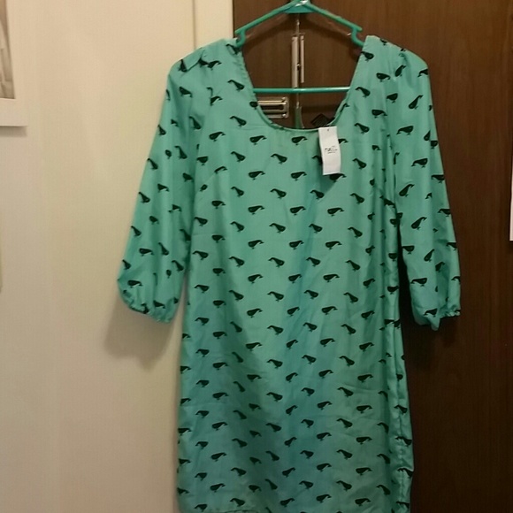 Dress with whales on it