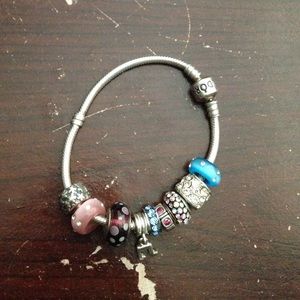 Silver Pandora bracelet