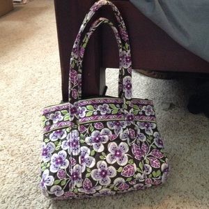 Purple and Brown Vera Bradley Handbag!
