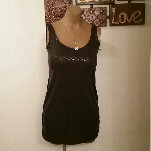 Black sequence dress