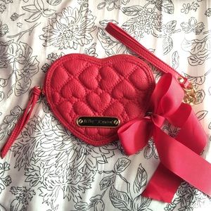 Betsy Johnson Heart Clutch