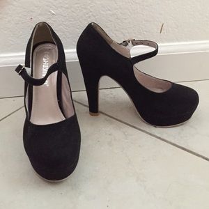 Black high heels
