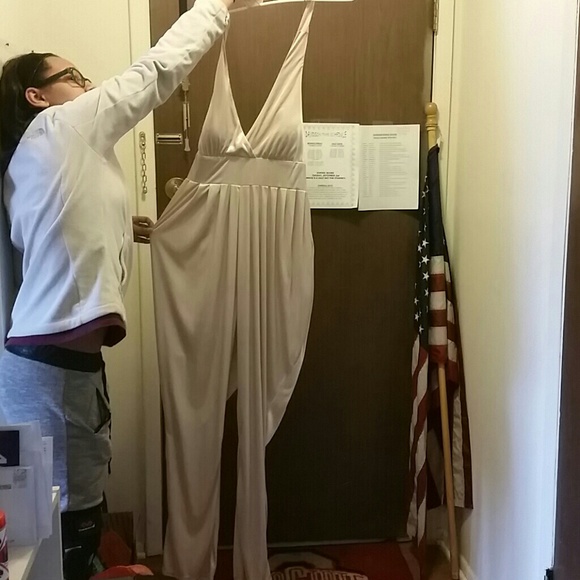 Goldish silky jumper