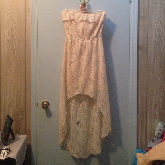Rue 21 Ivory lace Hi-lo dress