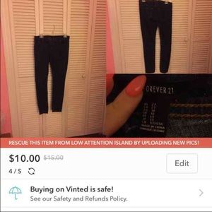 Forever21 dark wash jeans