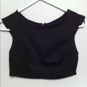 Black crop top