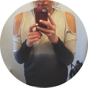 Forever 21 cut out ombré sweater