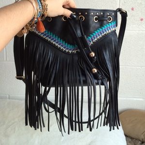 Brand new boho leather handbag