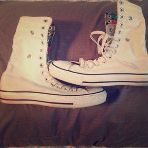 High top white 💚💛💙💖 can be folded down