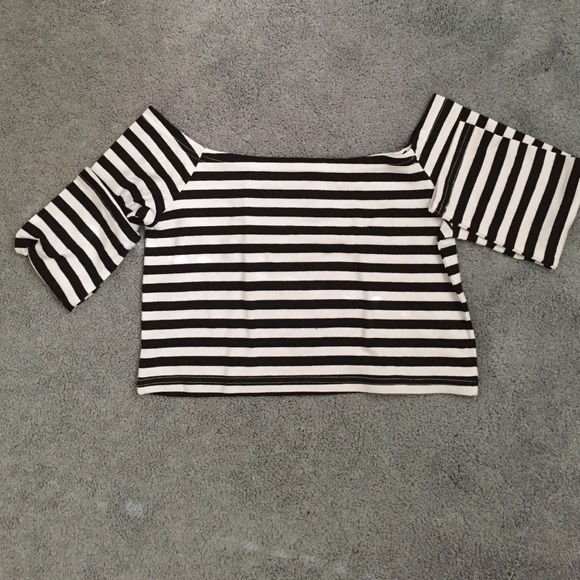 Striped crop top