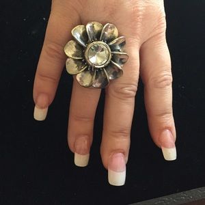 Buckle Silver Stretch Ring