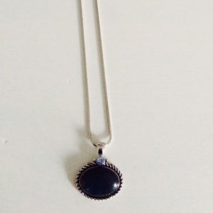 Lia Sophia blue stone pendant